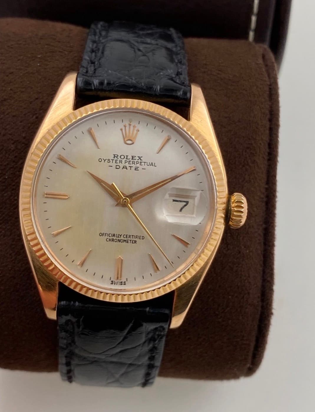 Rolex Oyster Perpetual Date (Roségold) – Ansicht 5