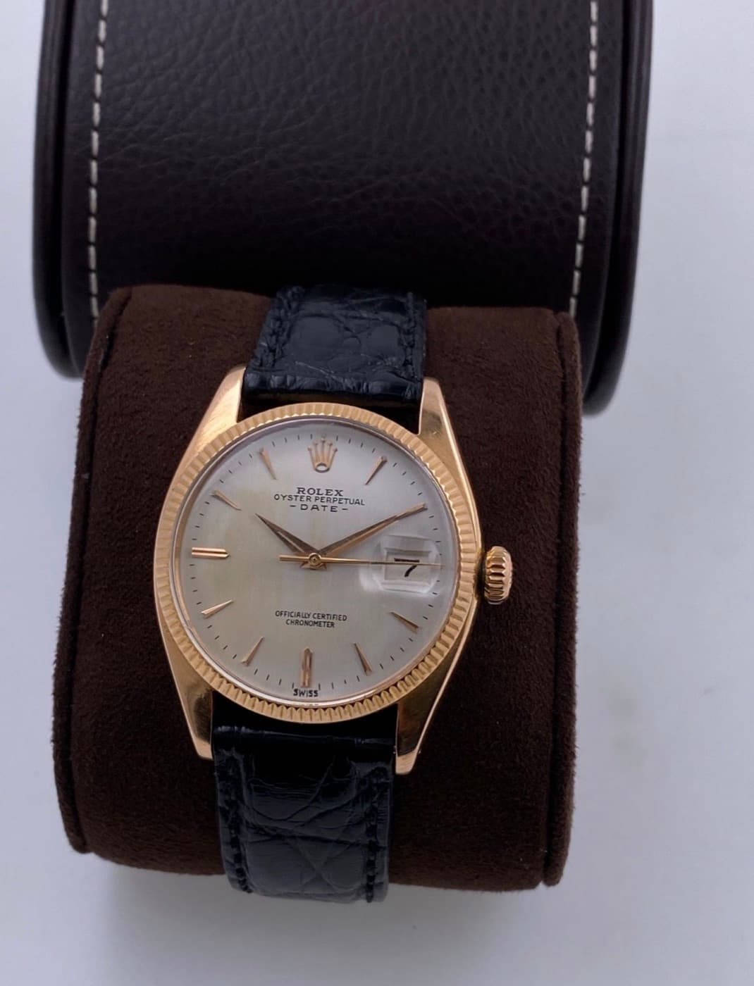 Rolex Oyster Perpetual Date (Roségold) – Ansicht 6